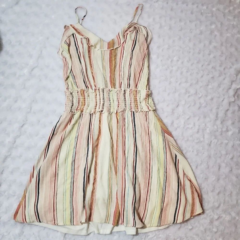 Renee C multicolored striped midi summer dress